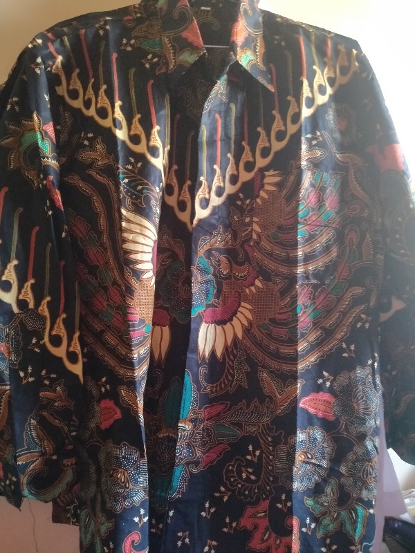 Batik Pria Kasual Lengan Panjang M L Xl Xxl Batik Sadewi