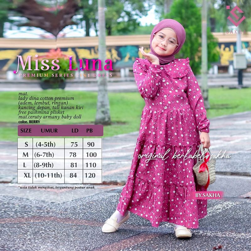 Miss Luna gamis+hijab