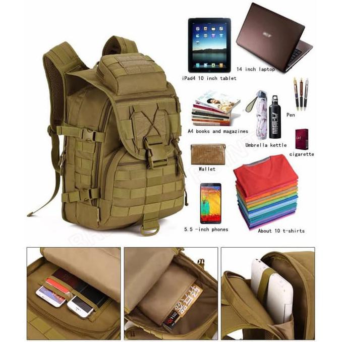 TELARIS MATOUGUI X7 TAS RANSEL TENTARA/ BACKPACK/ DAYPACK/KAMUFLASE/LORENG ORIGINAL