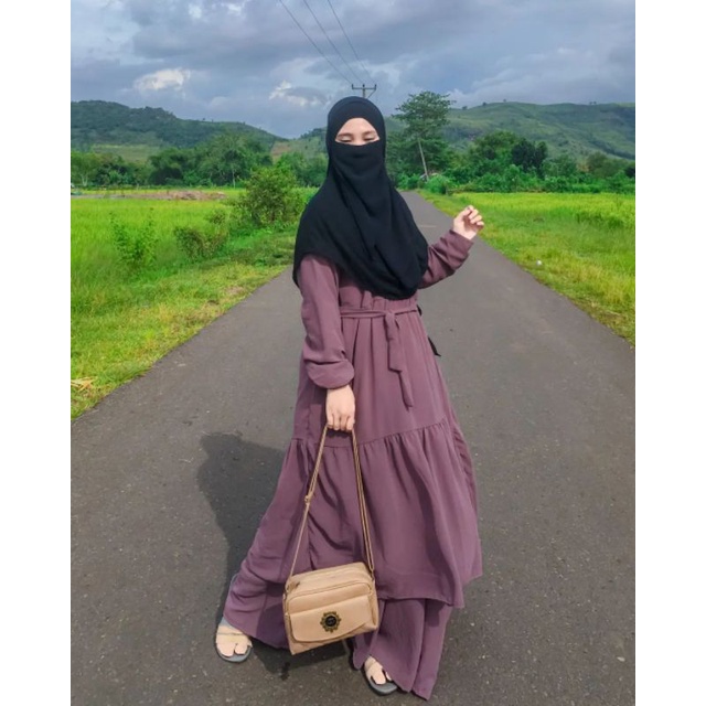 Gamis Ceruty Babydoll Malaysia Zapin Busui ya kakak