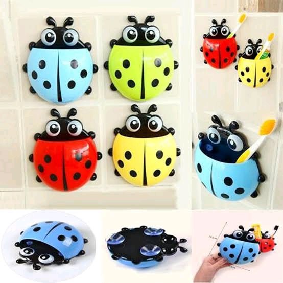 Inpect Toothbrush Holder - Holder Sikat Gigi Motif Kumbang - Holder Kamar Mandi - Unik - Murah