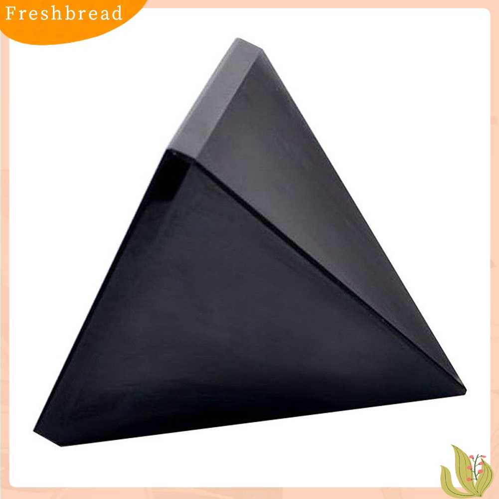 Terlaris Pyramid Faux Obsidian Feng Shui Healing Stone Polished Home Office Ornament