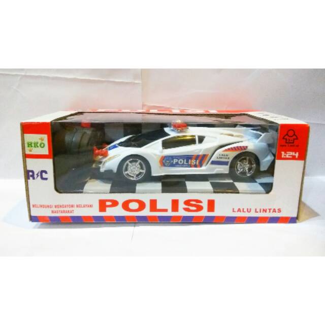Mainan Mobil Remote Control Sedan Polisi - Rc police - Rc Lamborghini - Rc Ferrari