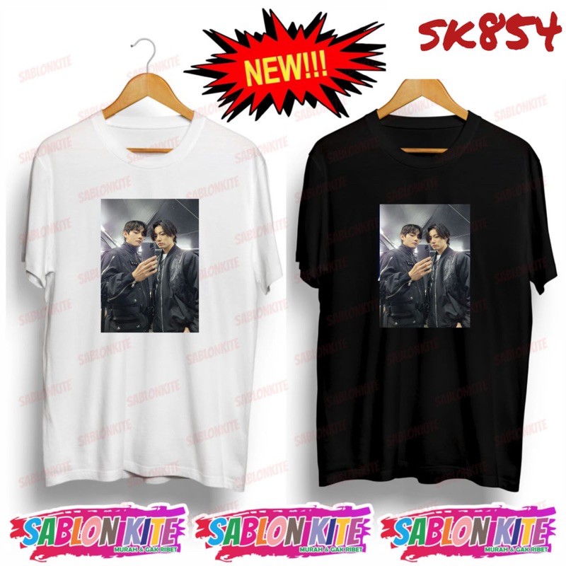 murah!!! kaos KPOP taekook taehyung jungkook sk854 unisex combed 30s ada 6 warna