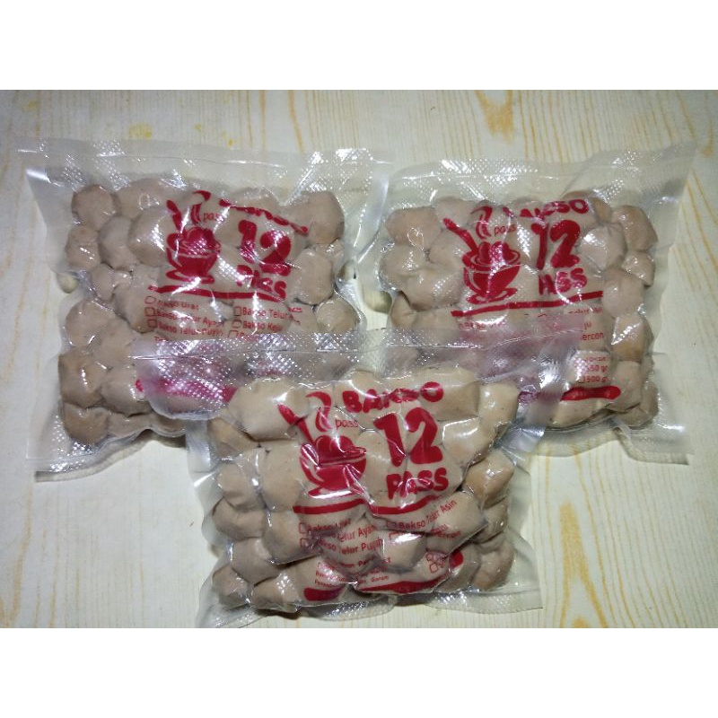 

Bakso Kecil BAKSO 12PASS ( bakso daging sapi ) Frozen Food Tanpa Pengawet
