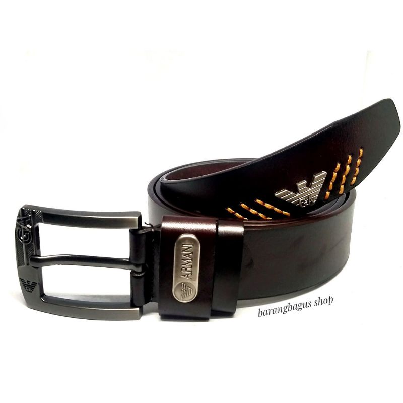 ikat pinggang belt gesper sabuk kulit pria Import G Ar