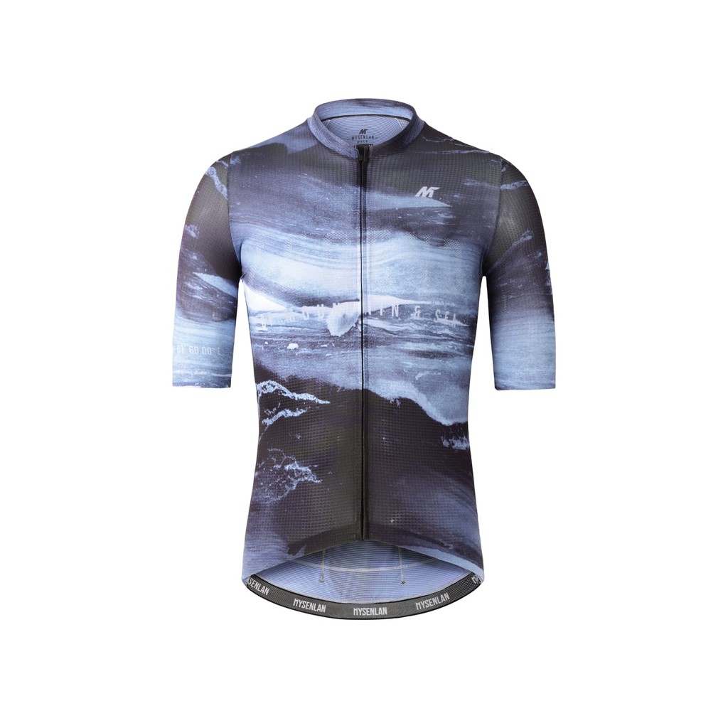 Mysenlan Men Glacier Grey Short Cycling Jersey