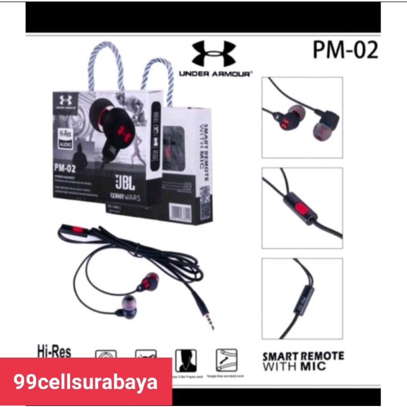 headset PM02 handsfree PM-02 Earphone high Quality Mega bass