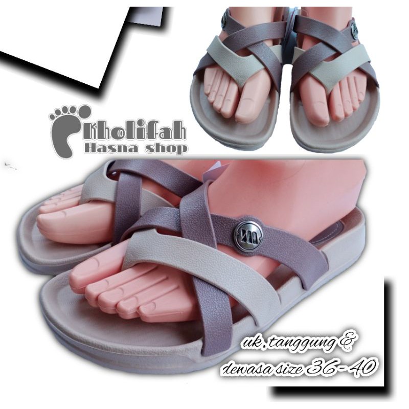 Sandal Perempuan Tali Silang Yumeida LD 9098 L (6c)