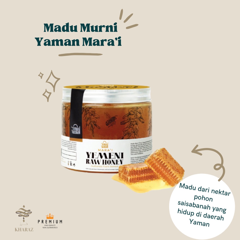 

Madu Murni Raw Honey Yaman Yemen Yemeni Marai Mara'i 500gr