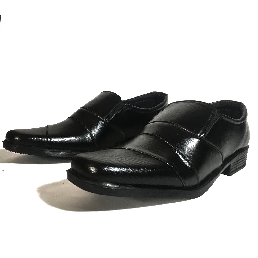 SALE!! SALE!! Sepatu Formal untuk Laki-laki Pria Dewasa bahan Synthetic leather / Sepatu Kerja Kantor untuk cowok murah elegan warna Hitam dan Mocca