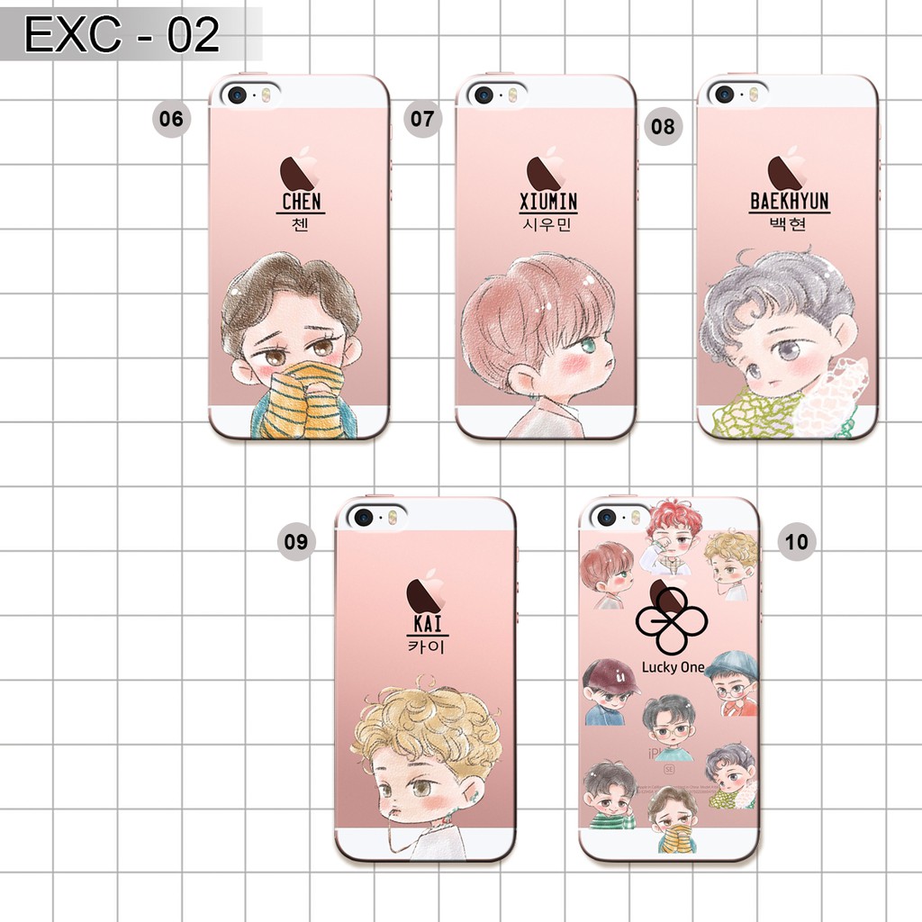 Cod Garansi Custom Case Premium Softcase Silikon Exo Chibi Lucu