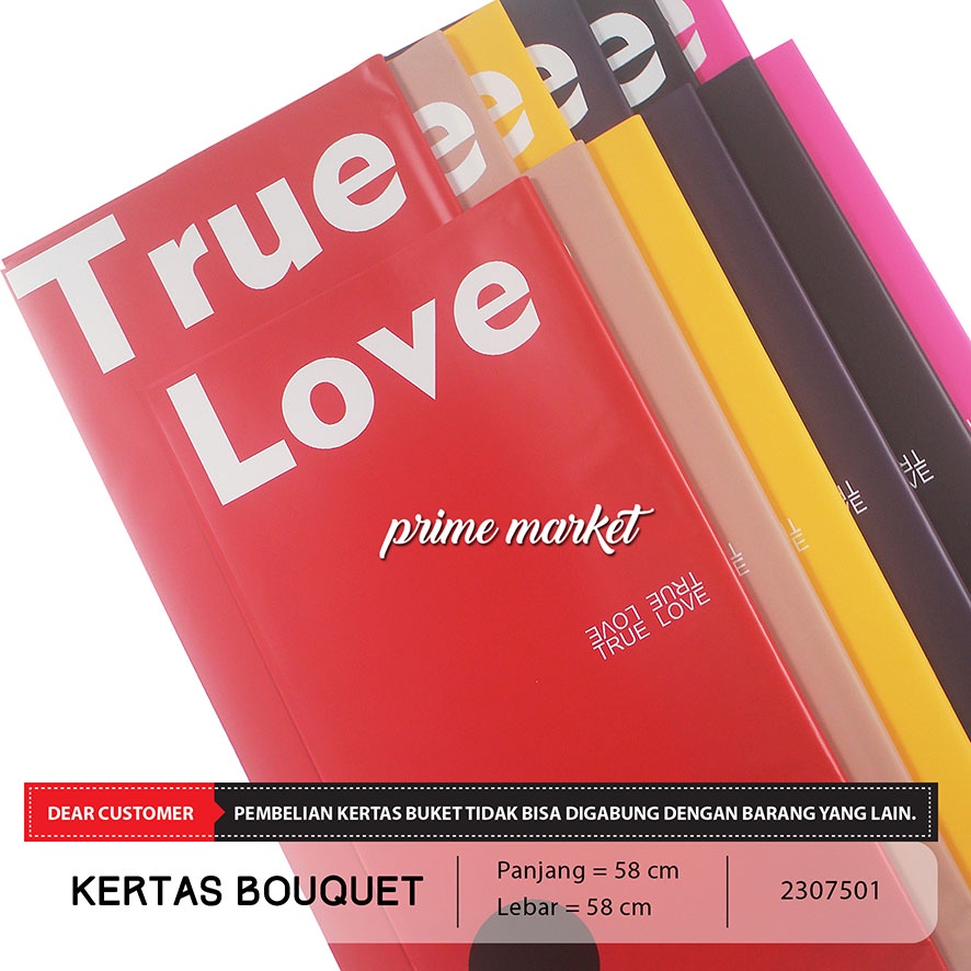 

Kertas Buket Bunga / Kertas Cellophane / Kertas Bunga Buket True Love / Flower Wrapping Valentine (2307501)