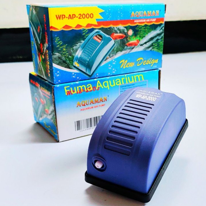 AQUAMAN Pompa Gelembung Udara Aerator Airpump 1 lubang AP-2000