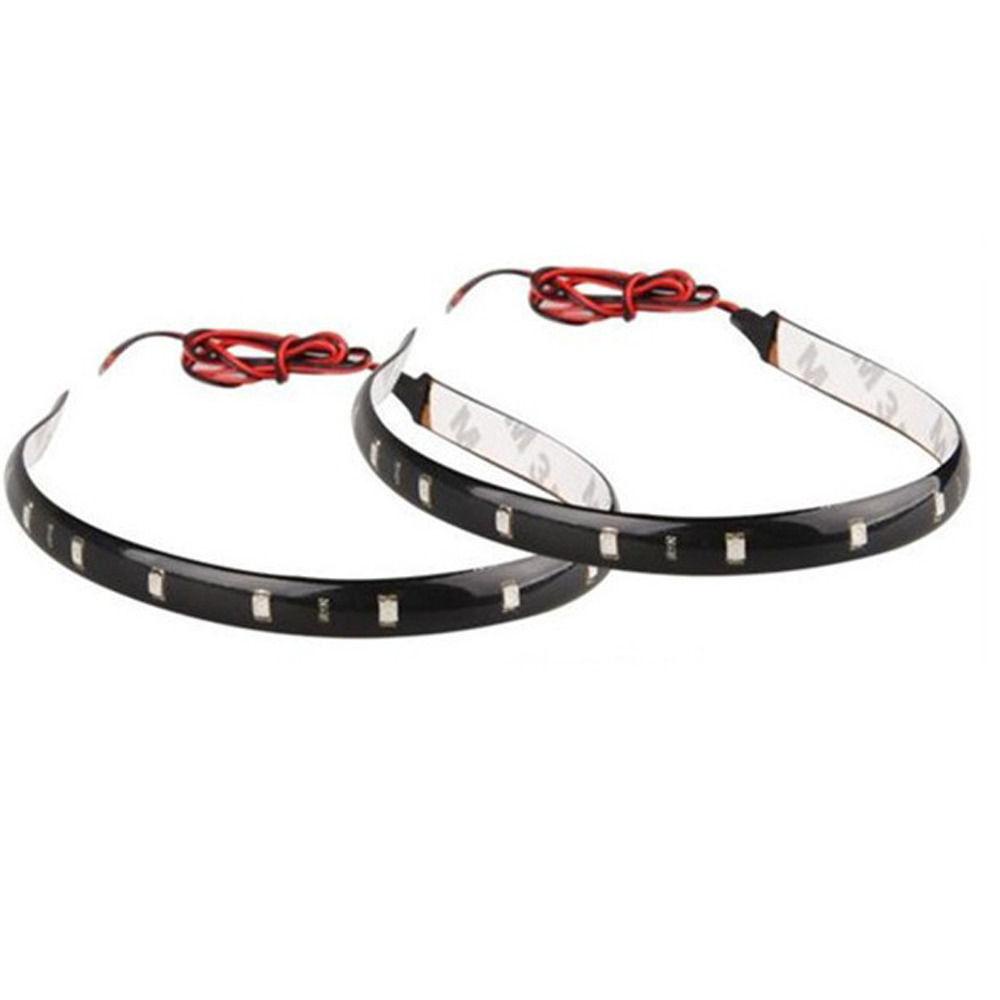 Wonder 8pcs Strip Lampu LED Mobil Ungu High Quality Kendaraan Motor Flexible Waterproof