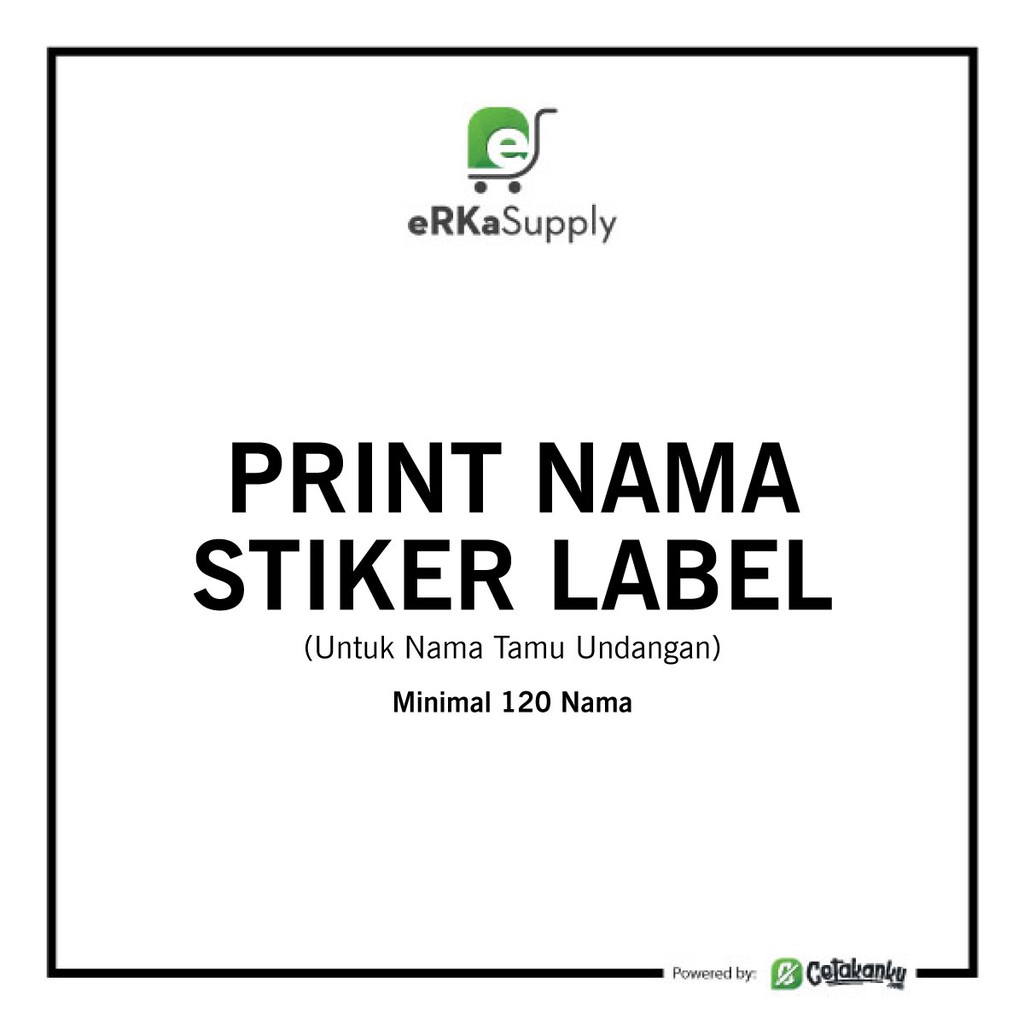 Print Stiker  Label Stiker  Nama  Tamu Undangan Shopee  