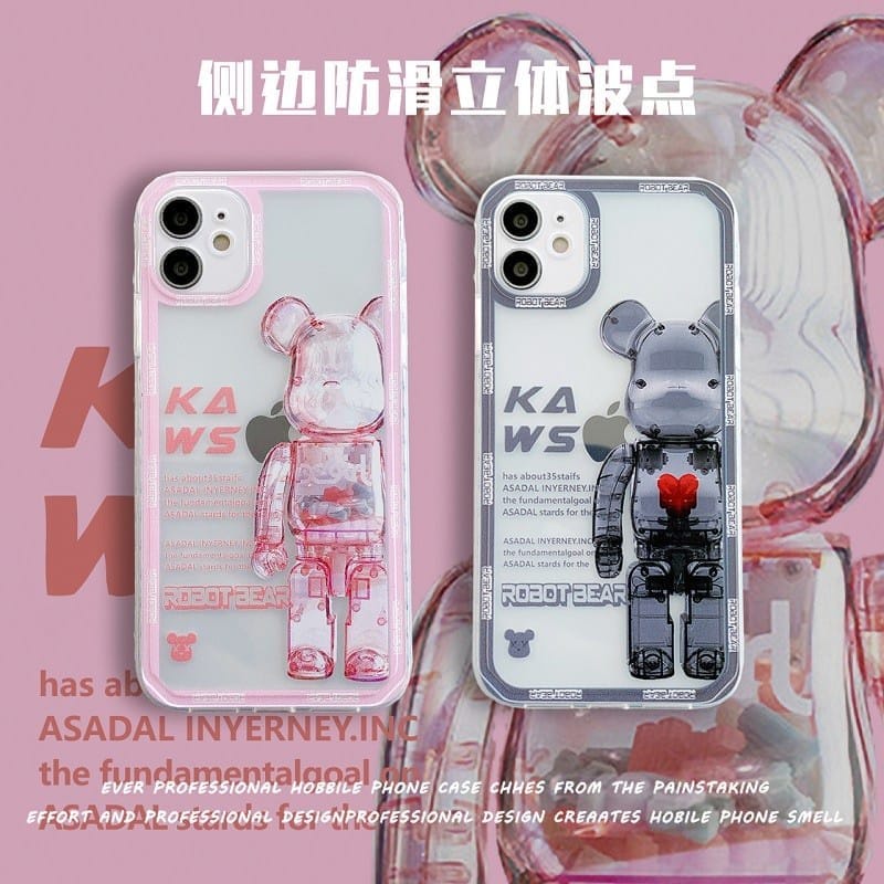 [ iPhone X / XS / XR / XS Max / 11 / 11 Pro / 11 Pro Max ] Case Robot Bear Corak Nasa Realme TPU Sof