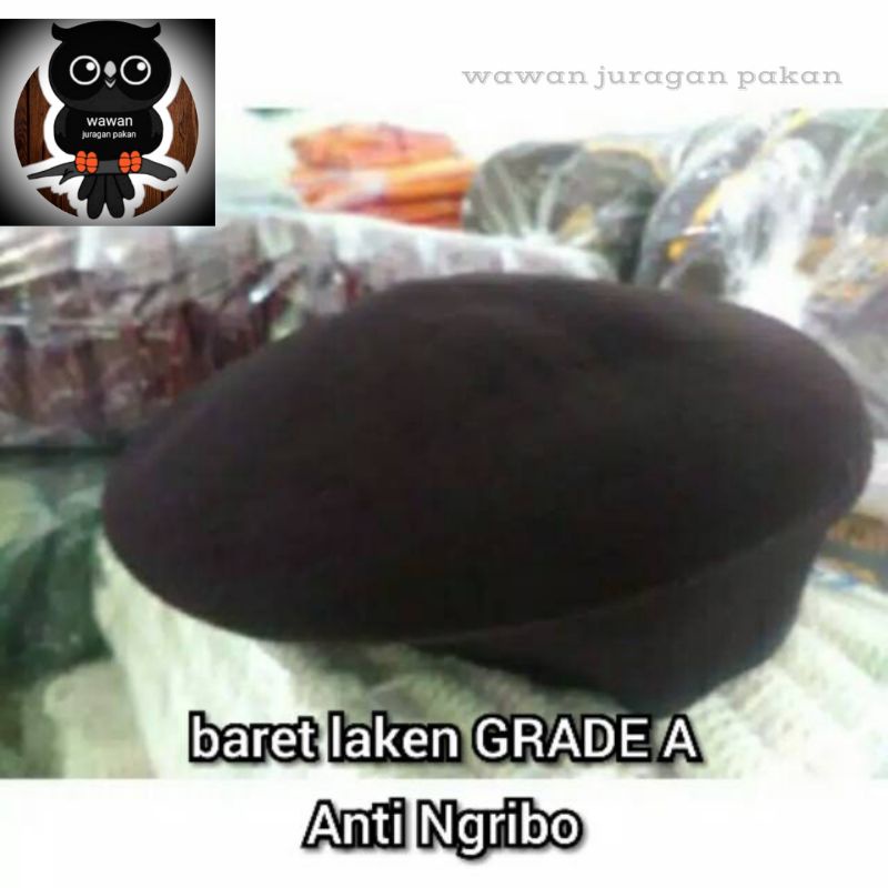 topi baret laken, topi baret pramuka - topi baret putra