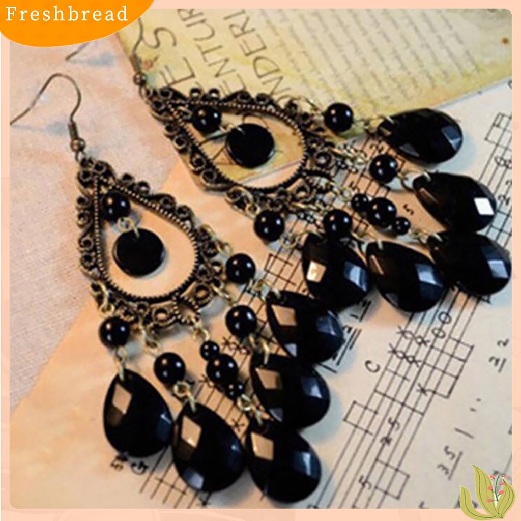 ? Fresh ? Anting Kait Boho Panjang Model Tetesan Air Hollow untuk Wanita / Pesta