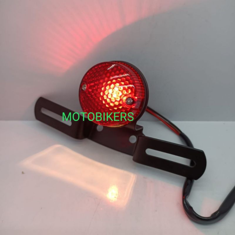 Lampu Stop Bulet Besi Tralis Japstyle-Lampu Stop Belakang Besi Tralis Grill Universal Motor