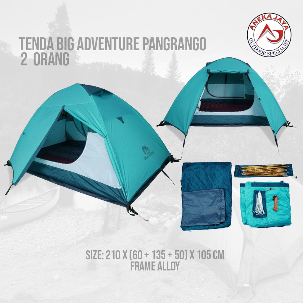 TENDA CAMPING PANGRANGO 2 ORANG BIG ADVENTURE