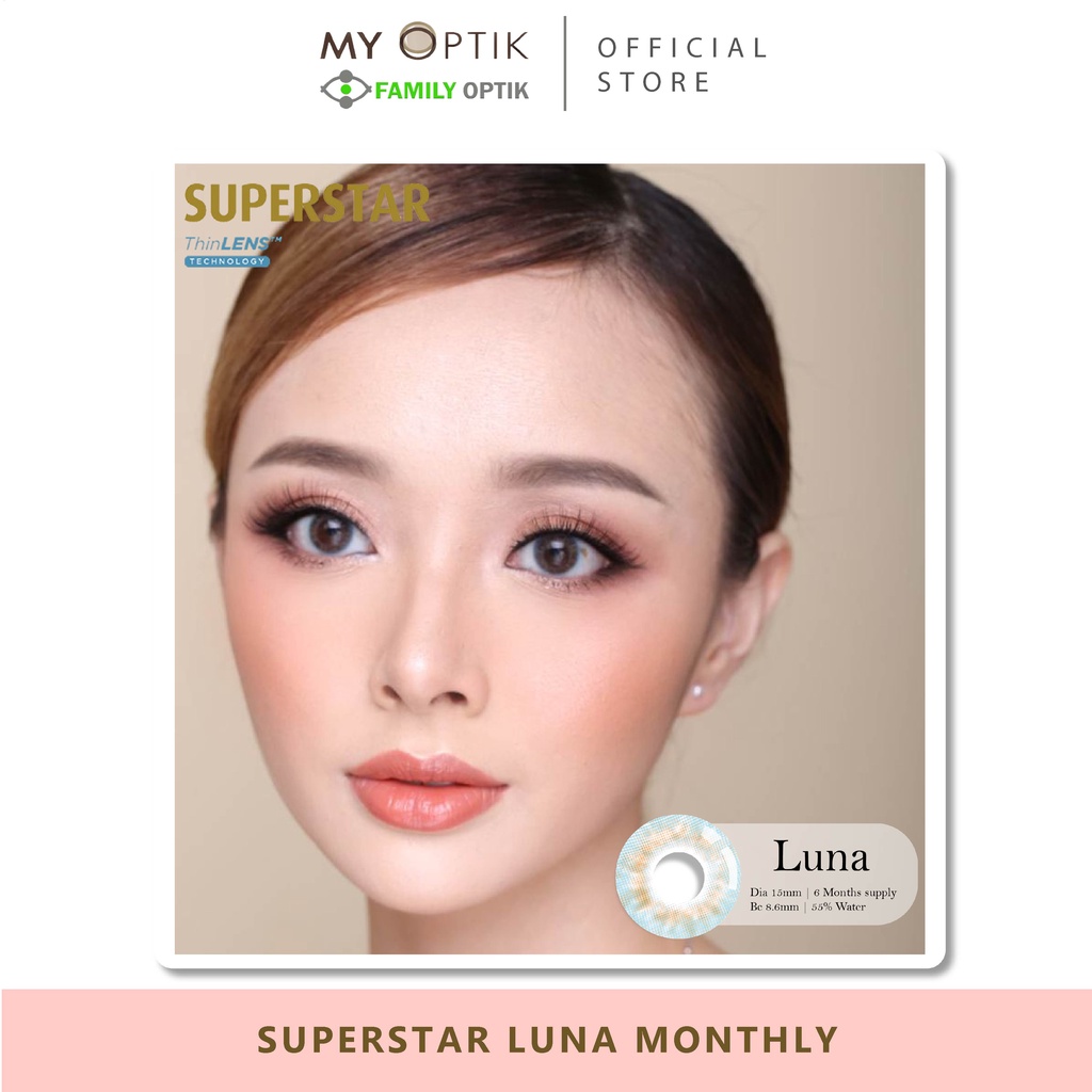 Superstar Luna lensa warna softlens premium