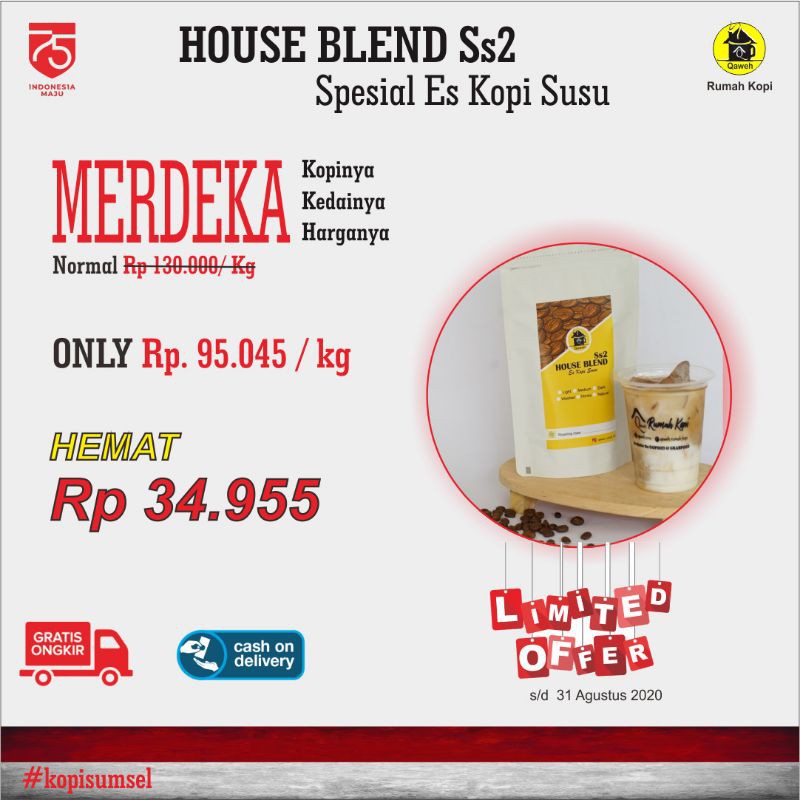 

Kopi Espresso Premium Blend Es Kopi Susu 1 Kg