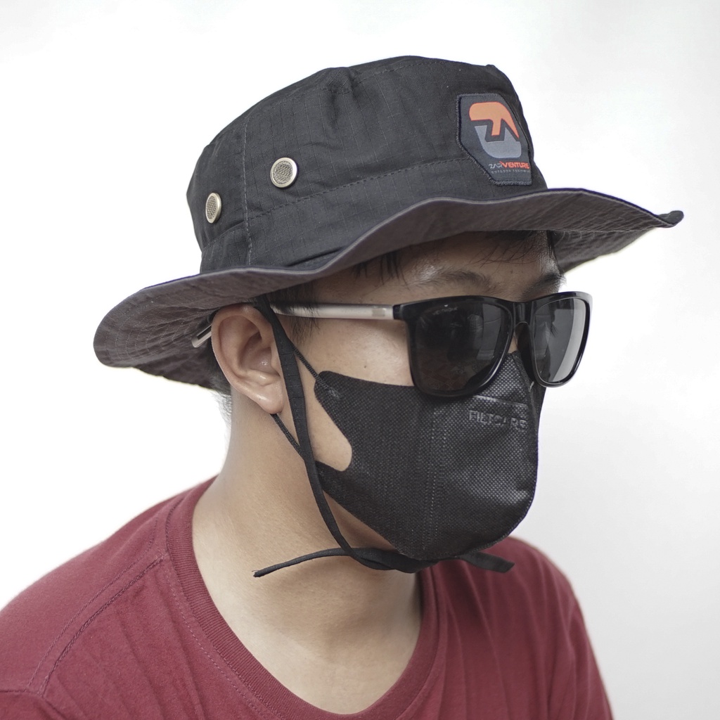 topi rimba gunung ZARVENTURE adventure gear zat 02 bolak balik