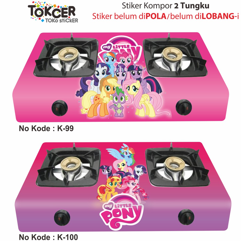 Stiker Kulkas 1 Pintu dan 2 Pintu MY LITTLE PONY