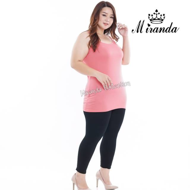 Tank Top Miranda JUMBO  / Tanktop Tali Kecil Big Size (XXL)  Bahan Rayon - 6169-4