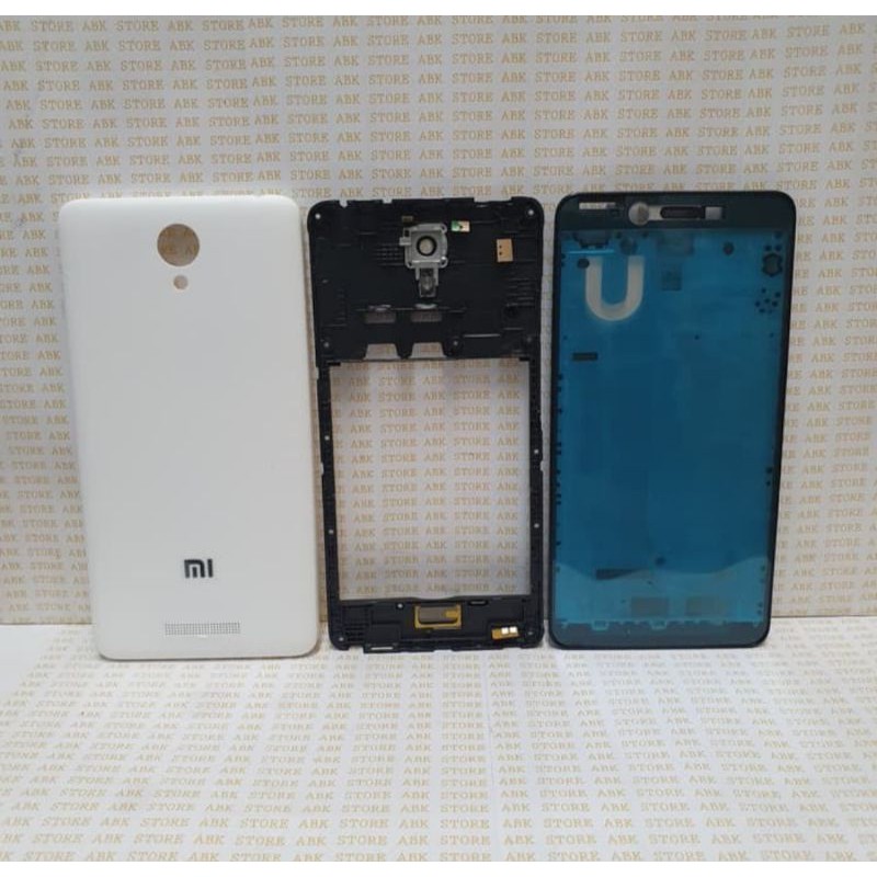 FRAME+BEZEL+BACKDOOR XIAOMI REDMI NOTE 2 ORI KESING CASING FULLSET