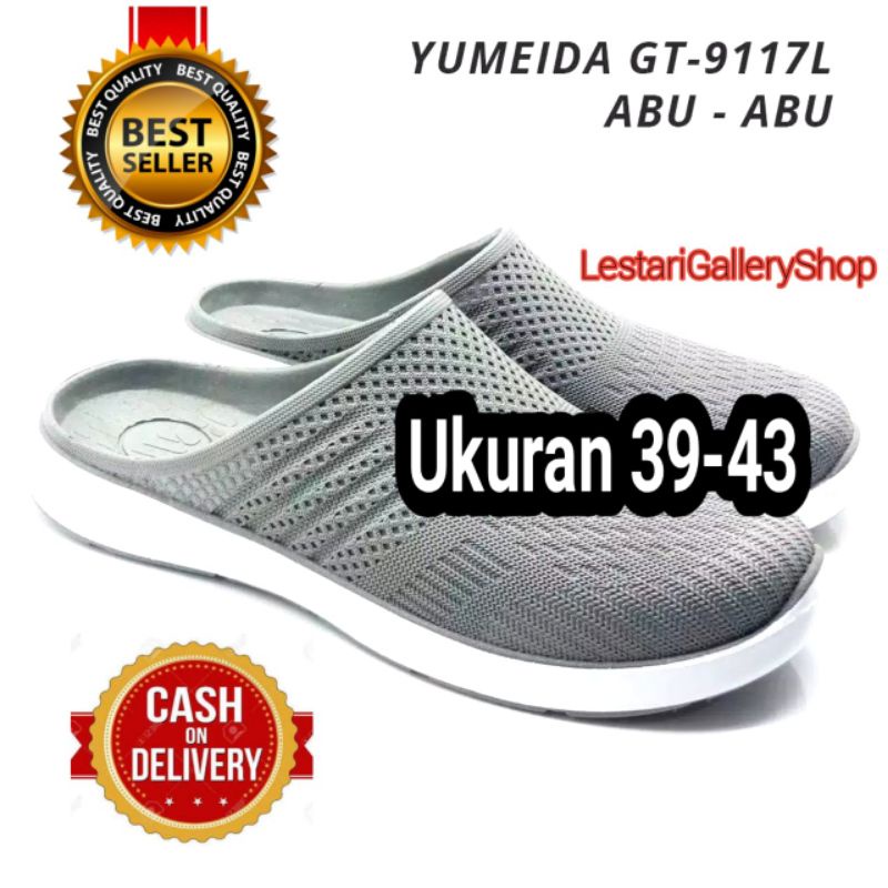 Sandal Selop Pria - Sepatu Sandal Karet Pria - Sandal Selop Karet Pria Yumeida GT - 9117 L Kasual Anti Air.