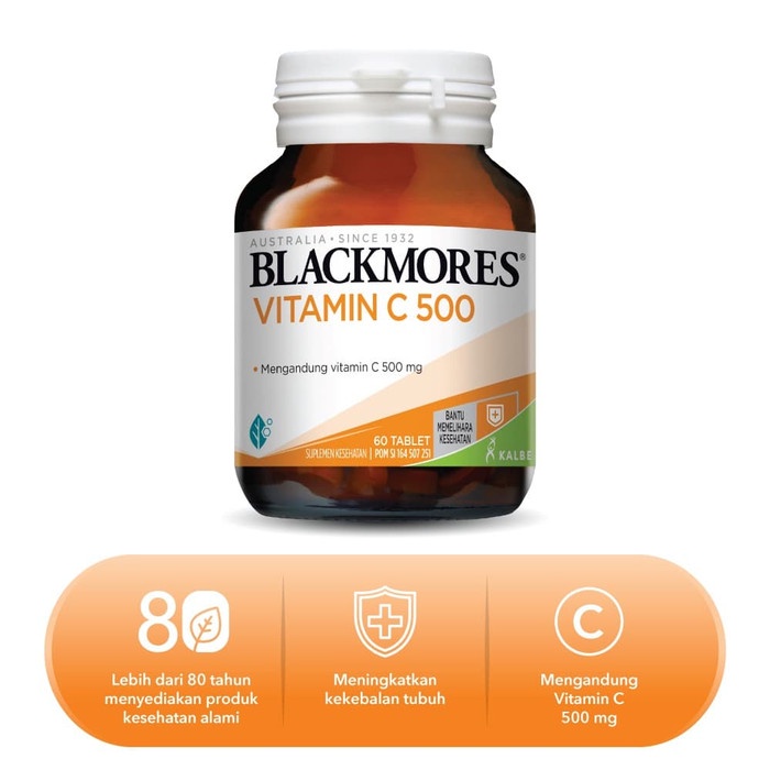 BIGCLO - (COD) Tablet BLACKMORES Vitamin C 500mg 60 &amp; Bio C 1000mg 30 Asli Daya Tahan Tubuh Surabaya