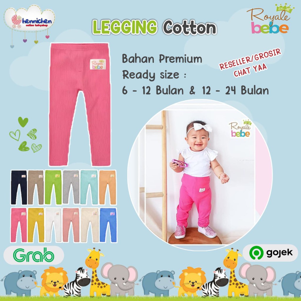 ROYALE BEBE Cotton Celana Legging Super Royale Bebe 0-24 Bulan