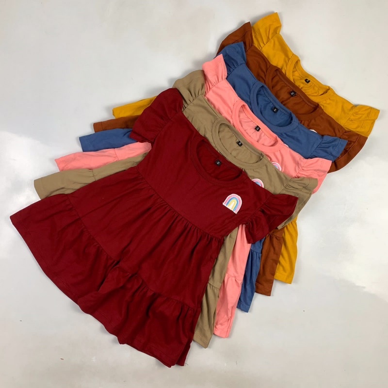 DRESS ANAK RUFFLE   (1-10 TAHUN)