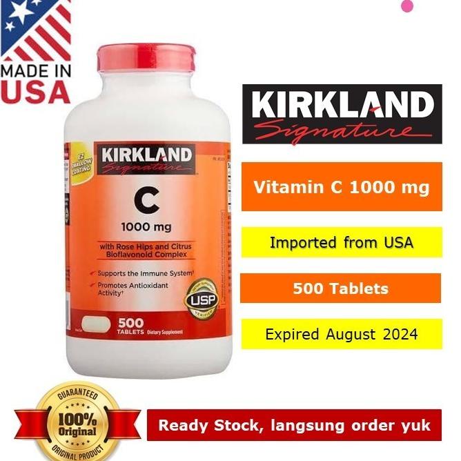 KIRKLAND SIGNATURE Vitamin C 1000 mg isi 500 Tablets Lc