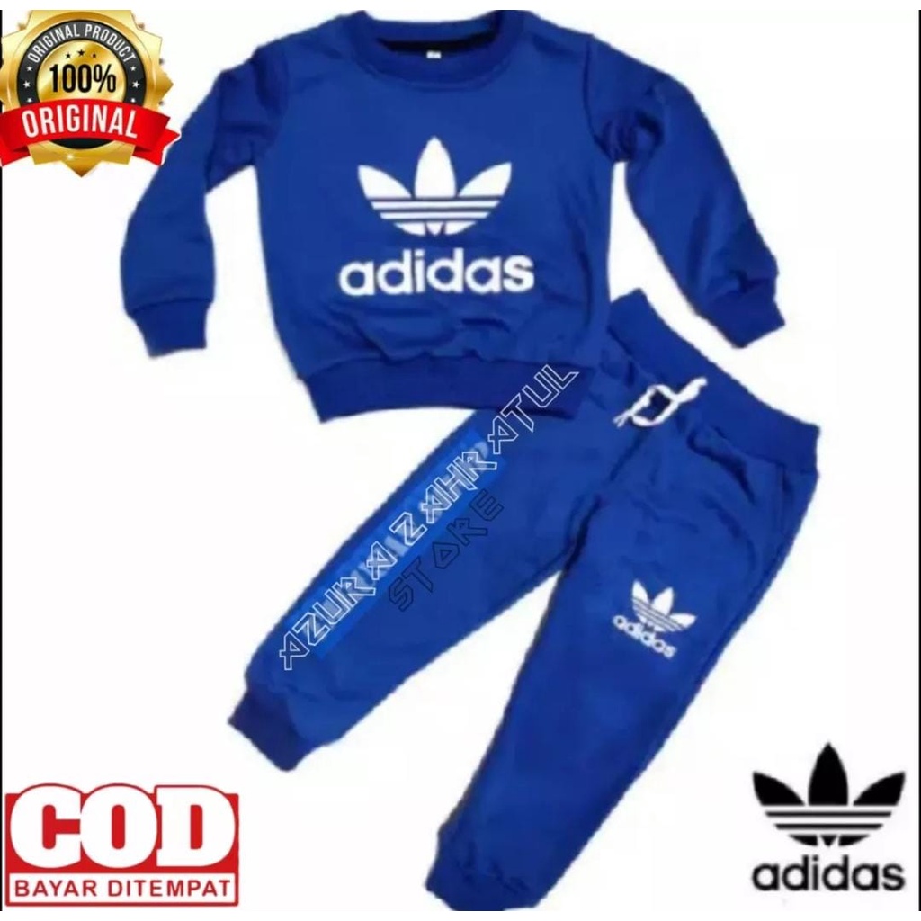 Baju Anak Set Adidas Switer Joger Anak Laki Laki Stelan Anak Usia 1-6 Tahun