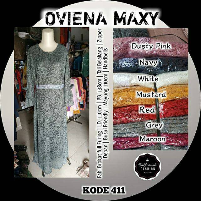 Gamis Oviena Brokat