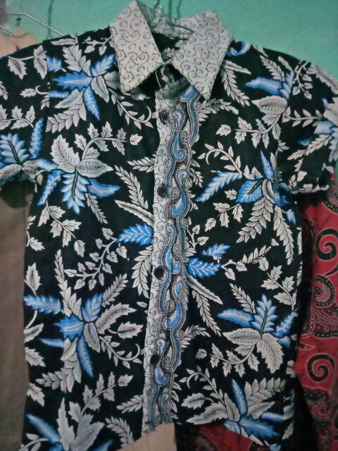 Batik Sarimbit Keluarga Motif Terbaru Pari Ngadek Abu Abu