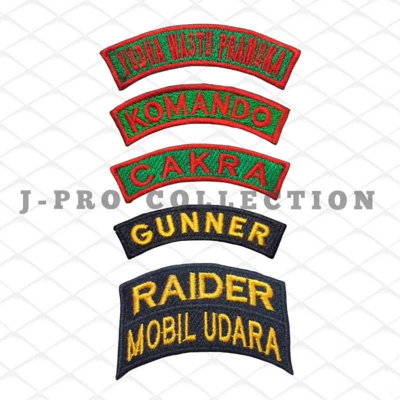 BORDIR KOMPUTER LOKASI KESATUAN TNI BORDIR LOKASI BORDIR BADGE EMBROIDERY