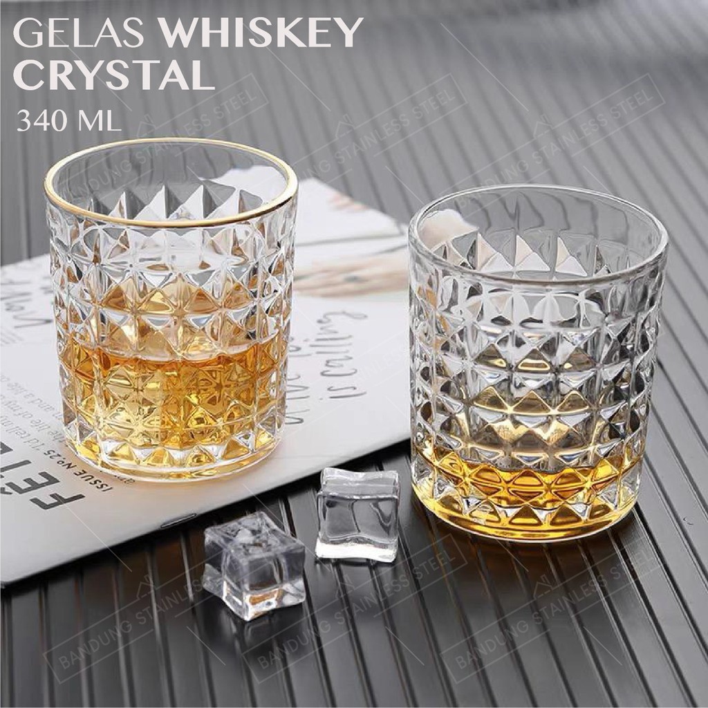 gelas whiskey 340ml beer bir vodka kaca cangkir old fashioned coktail