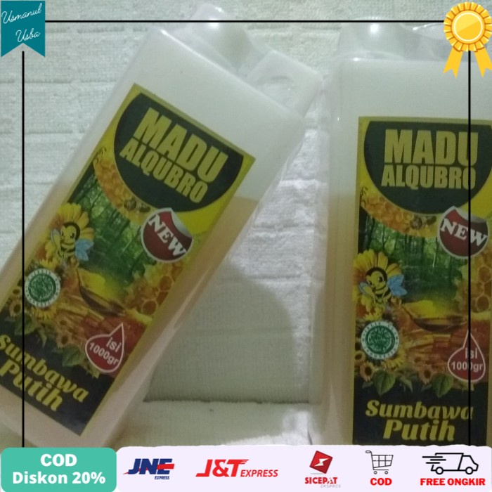 

◾COD◾ Madu Putih AL Qubro 1kg . Madu Putih AL QUBRO 1 kg