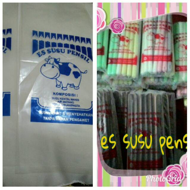 

Plastik es pensil +kemasan