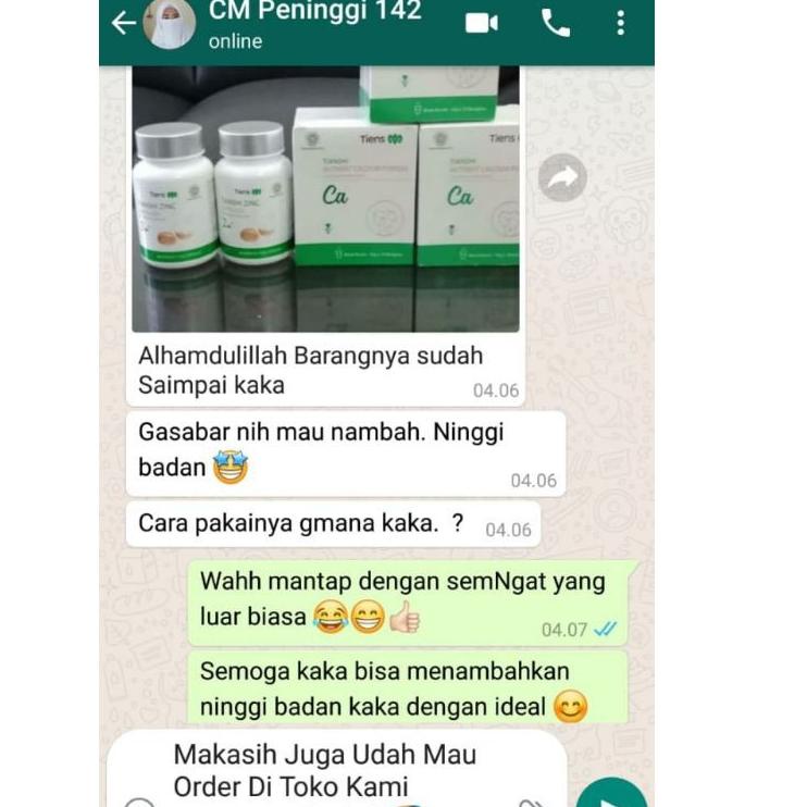 

[PROMO CCA54] [COD] PAKET PENINGGI BADAN TERBAIK | PENINGGI TUBUH ALAMI | ZINC + SUSU CALSIUM 100% ORIGINAL TIENS Terkini