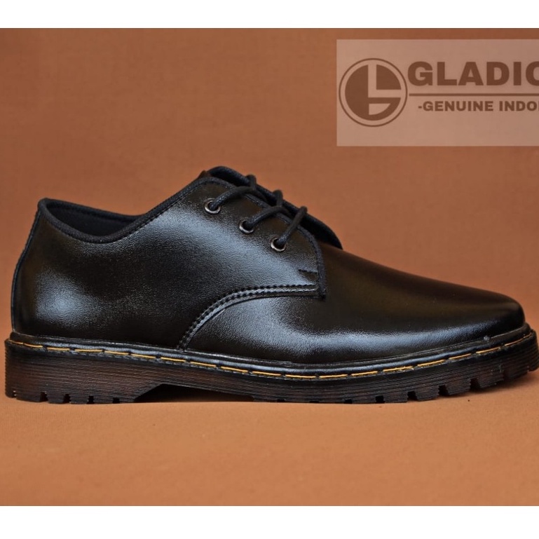 Enoz X Pluto - Sepatu low boots gladio dockmarS Spatu party work tali pria pantofel kasual kerja kantor dan formal original