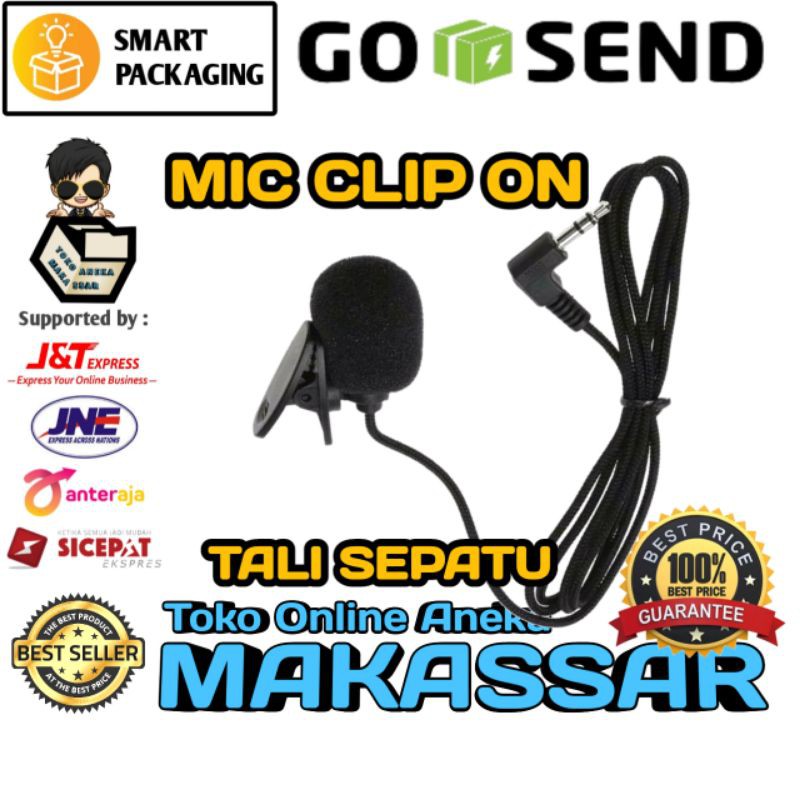 Makassar V04 Mic Clip On dengan model tali sepatu lebih kuat