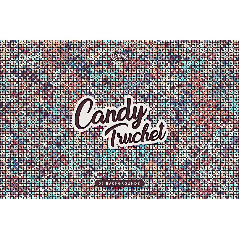 Candy Truchet Backgrounds - JPEG Ultra HD