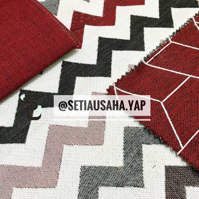 Kain sofa corak merah - motif skandinavian minimalis terbaru utk beanbag, throw pillow, rugs, sarban