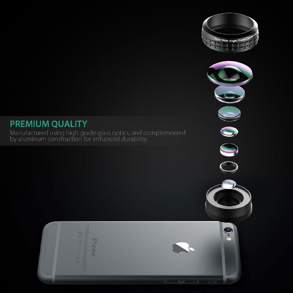 UNIX Aukey Premium Optic Pro 238 Degree Wide Angle Lens Lensa for smartphone - PL-WD02 100% OKE