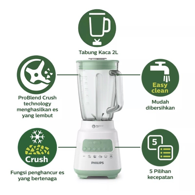 PHILIPS HR 2222/00 LP Crush Blender [350 W]